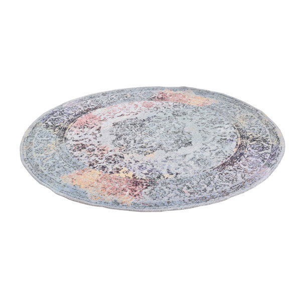 Gino Falcone Cosima Flatweave Pink/Grey/Yellow Rug Wayfair.co.uk